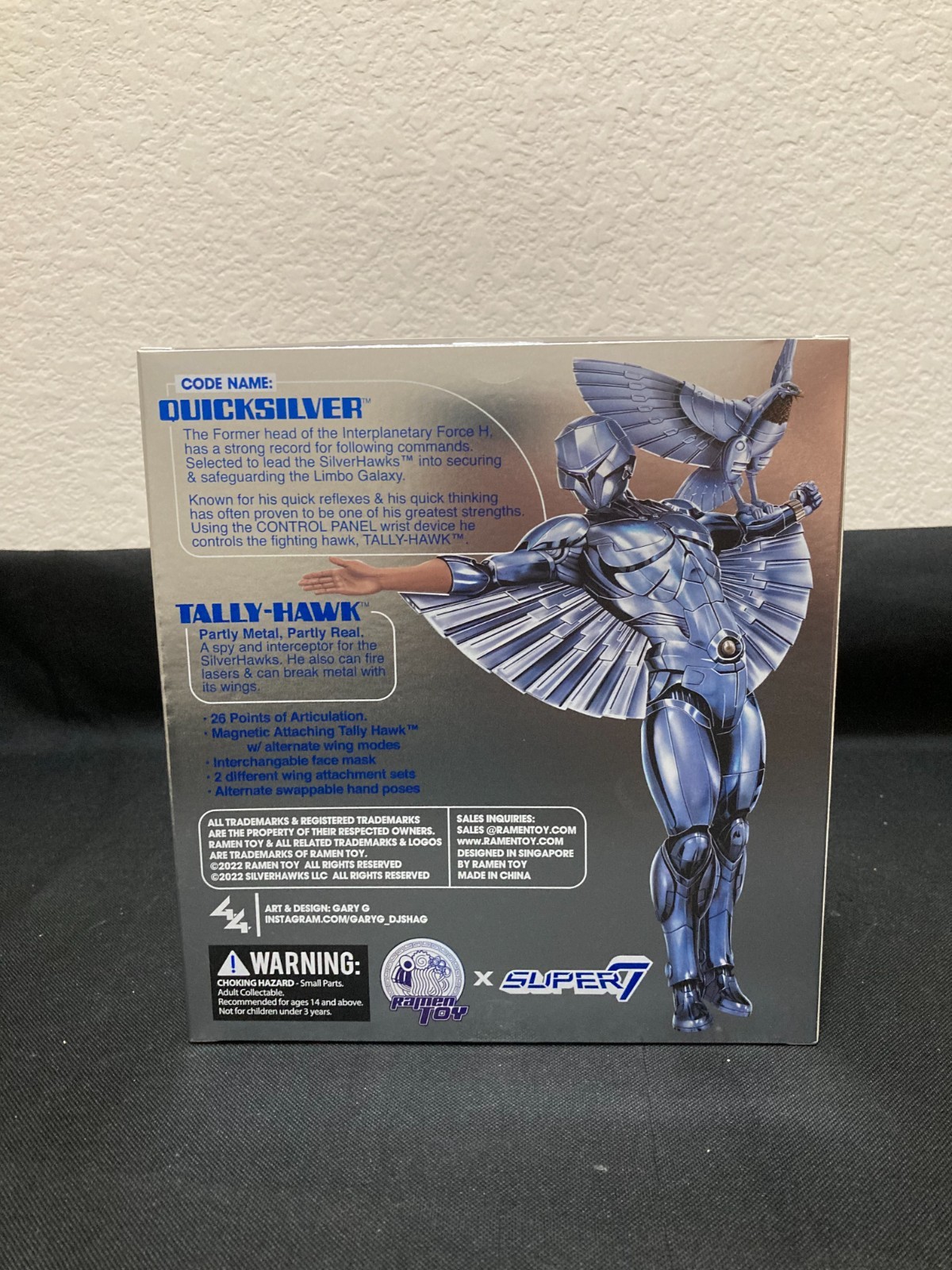 Ramen Toy – SilverHawks Quicksilver and Tally-Hawk Action Figure (New Sealed)