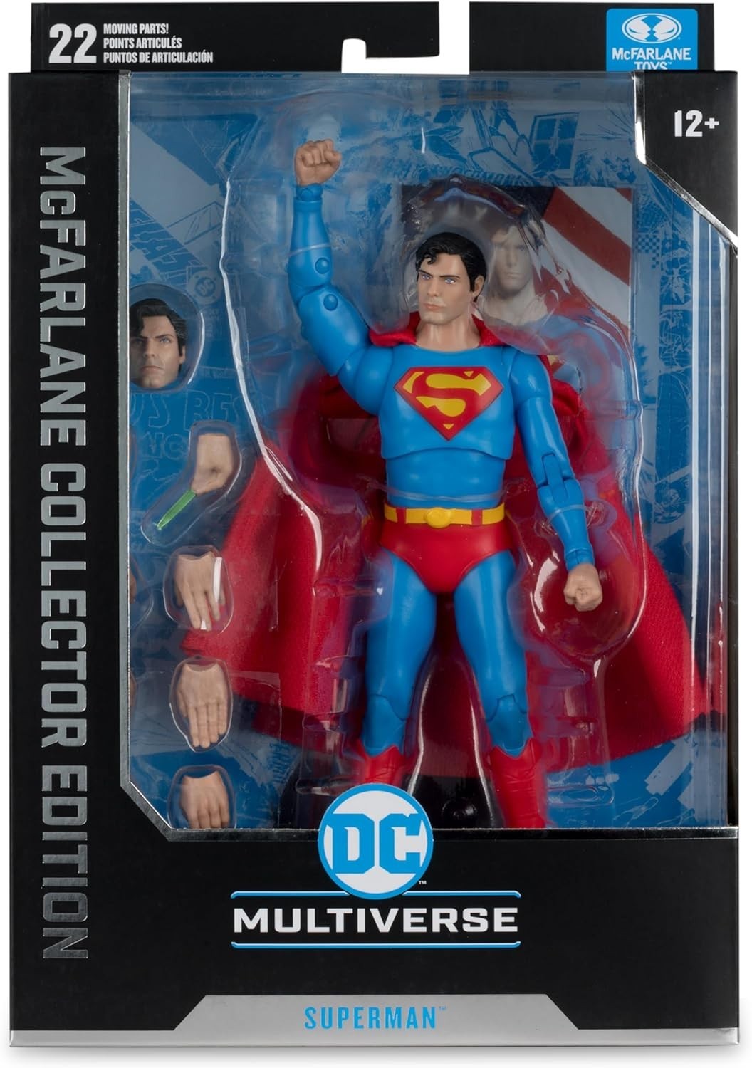 DC Multiverse 7in Superman Figure 1978 – Ultra Articulation, Display Base