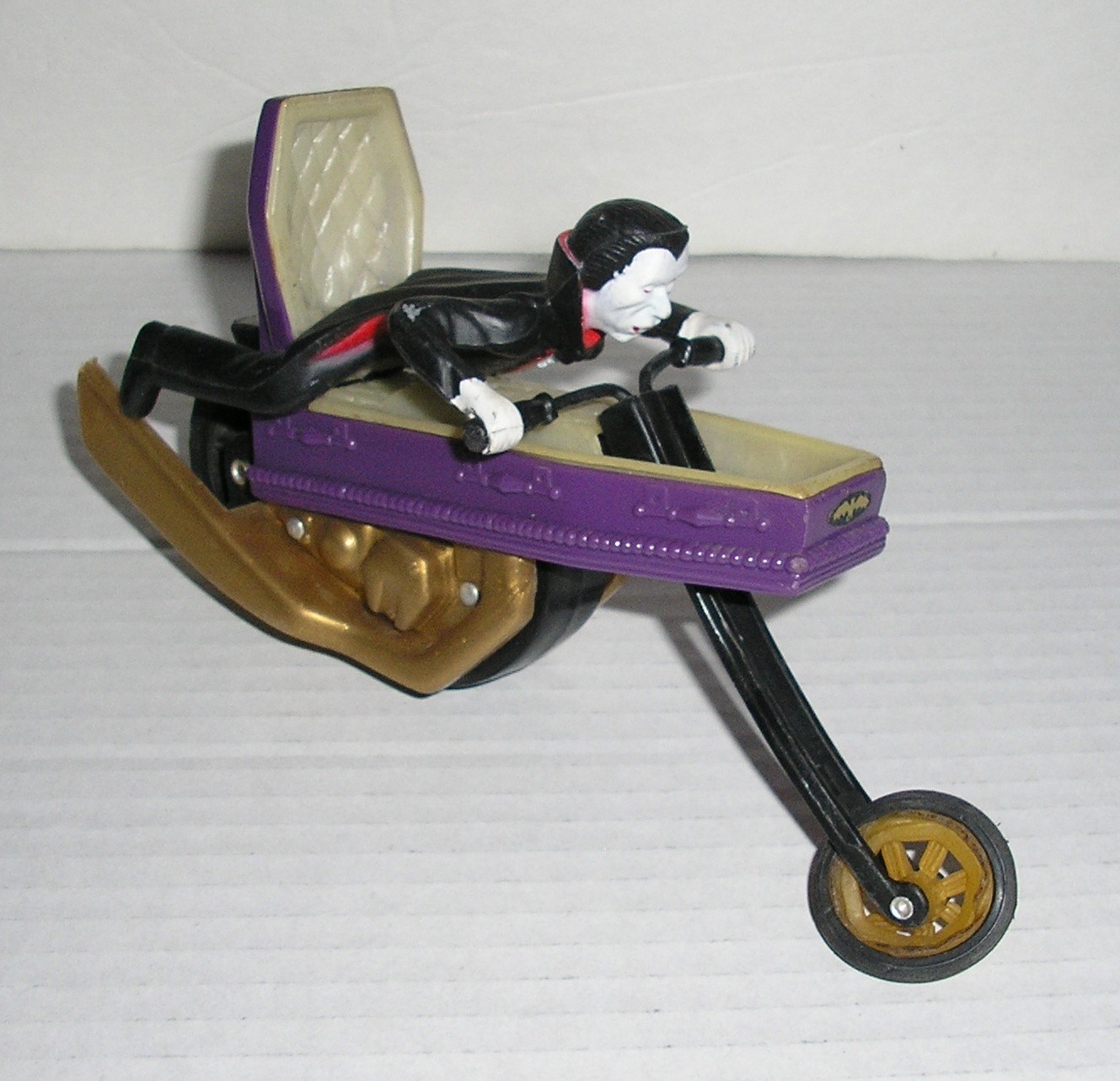 Vintage 1978 Ideal Scare Cycles Dragucycle Dracucycle w/ Dracula Figure RARE