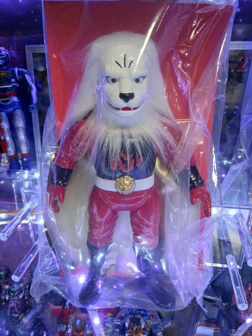 P-PRO Retro Sofubi Heroes KAIKETSU LION-MARU Flocked Version Toei Retro Sofubi