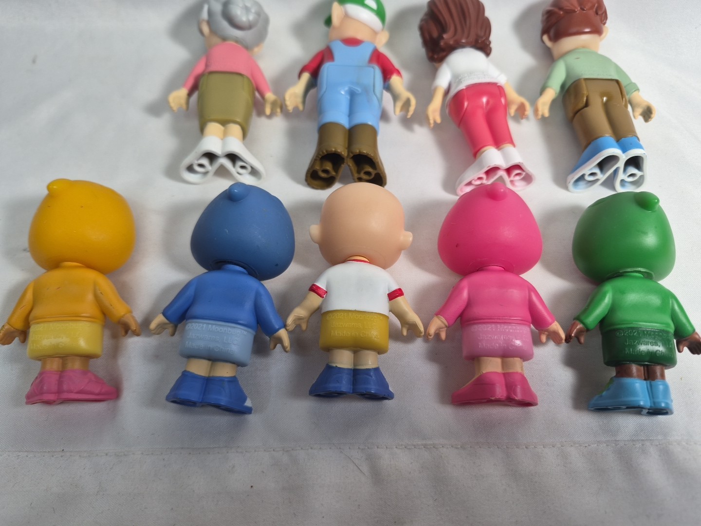 9 Pc. Cocomelon Family Friends Figures JJ 2021 Moonbug Jazzwares Plastic Figurin