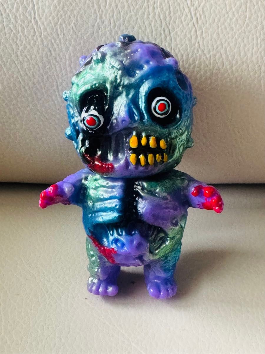 Shikaido Zombie Boy Purple Deathland Vinyl Toy Sofubi Figure Rare Japan