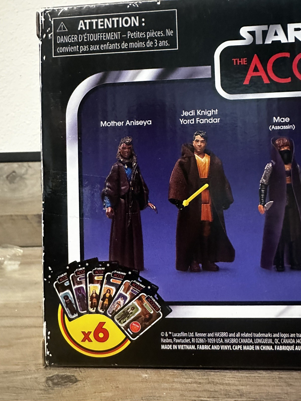 STAR WARS Retro Collection The Acolyte Multipack, 3.75 Inch Collectible Action F