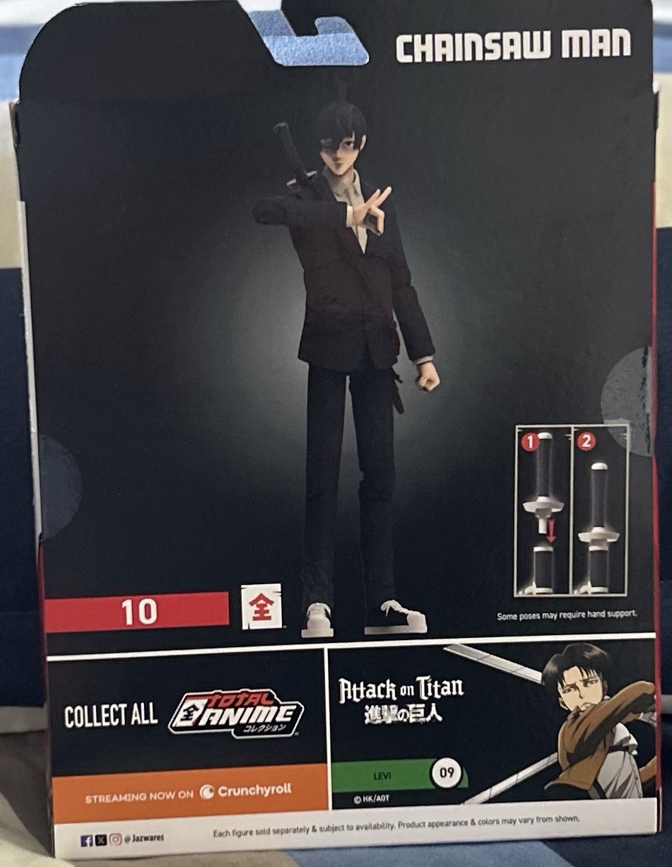 Total Anime Chainsaw Man Aki Hayakawa 6.5-Inch Figure w Swappable Faceplates New