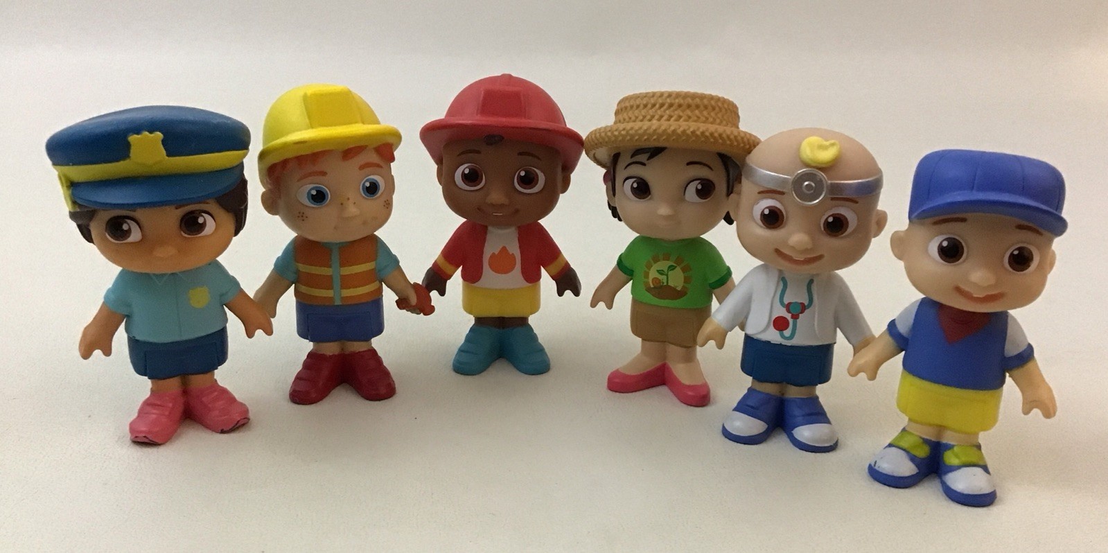 Cocomelon Career Friends Character Figures Set Lot of 6 Mini Doll Toys
