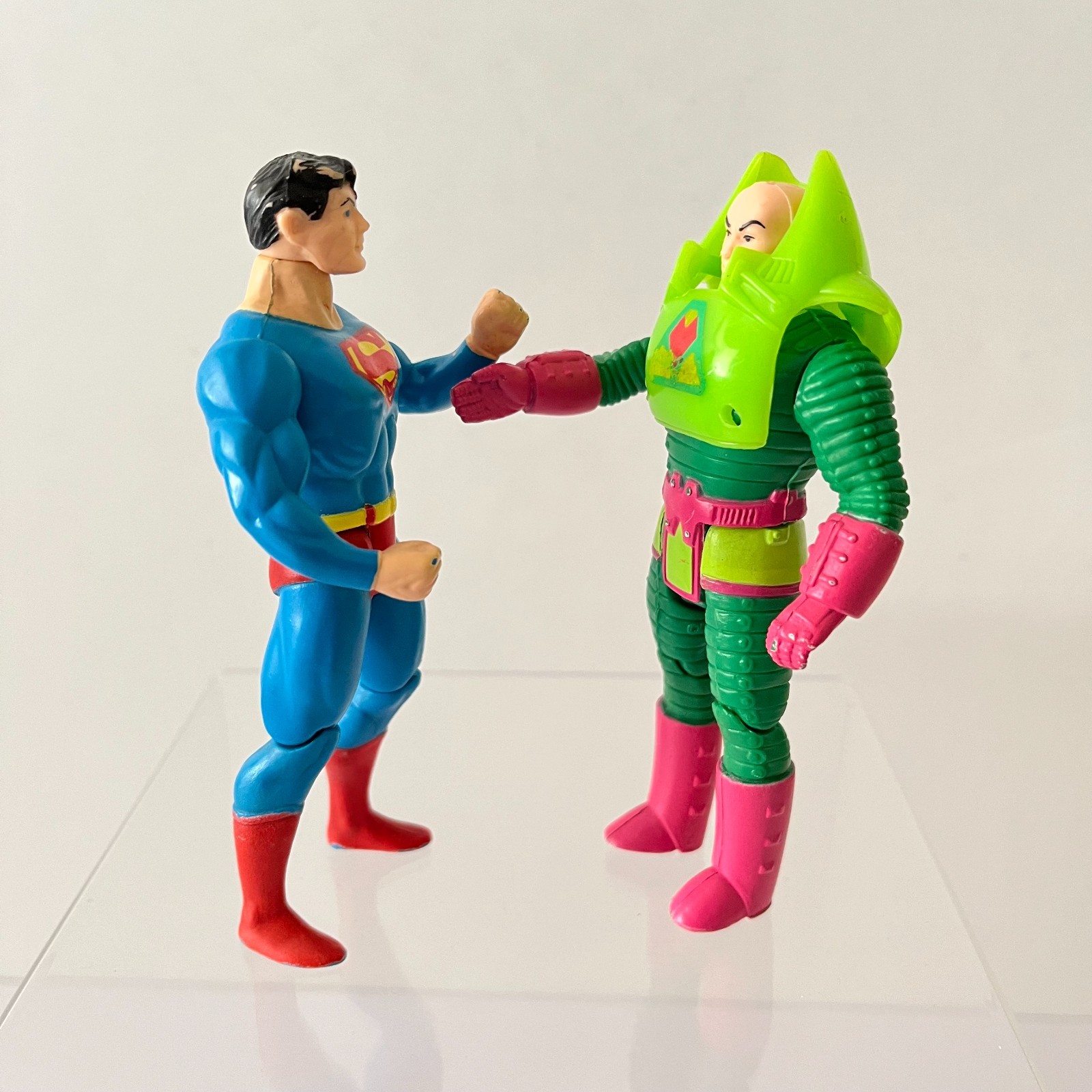 Lex Luthor & Superman Action Figure Super Powers Collection Kenner 1984 Vintage