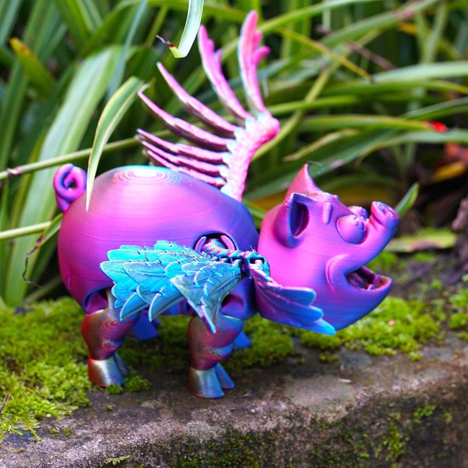 8inch 3D Printed Fliggy Model,Articulated Animals Figure,Fidget Toys Home Decor
