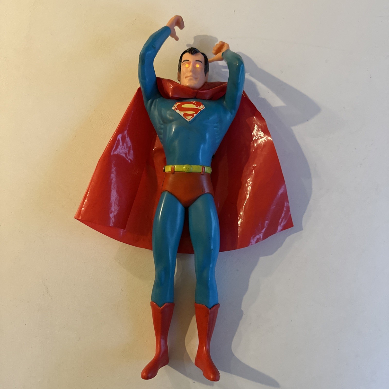Superman 1979 Remco Energized X-Ray Figure Toy Doll Light Up Eyes