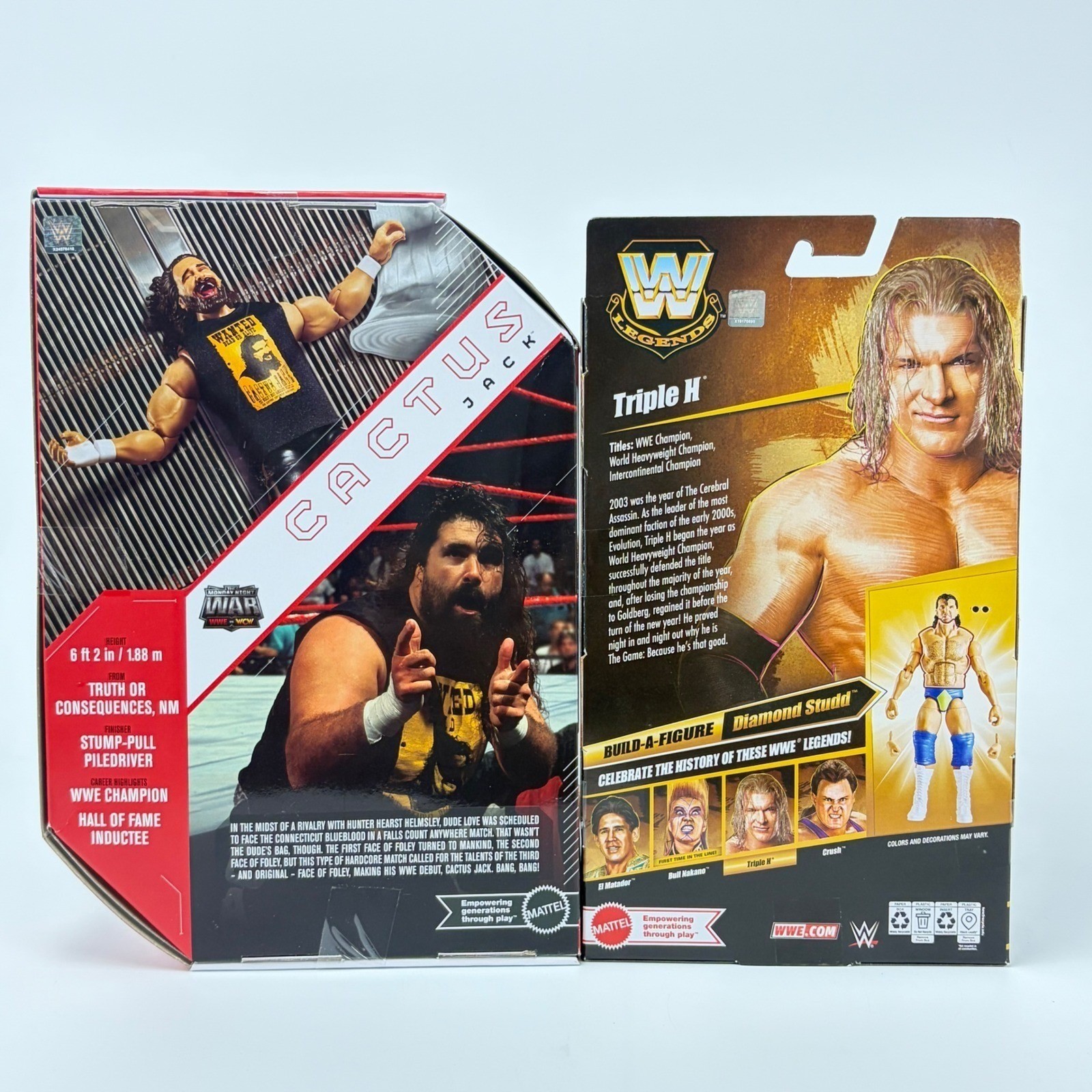 WWE Mattel Ultimate Edition Cactus Jack & Legends Series 31 Triple H Figures New