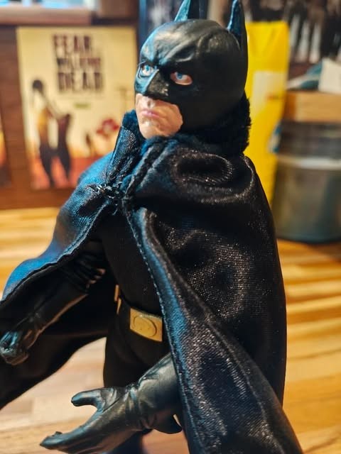 Custom Batman and Riddler 8 inch figures built on Mego body parts