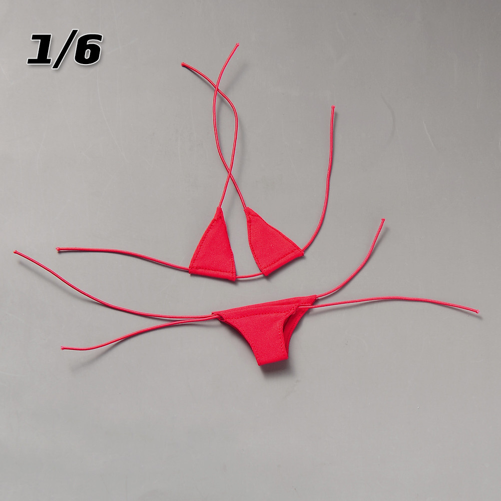 1/6 Red Bra & Briefs Bikini Swimwear Clothes Fit 12  » Female PH TBL Figure Body