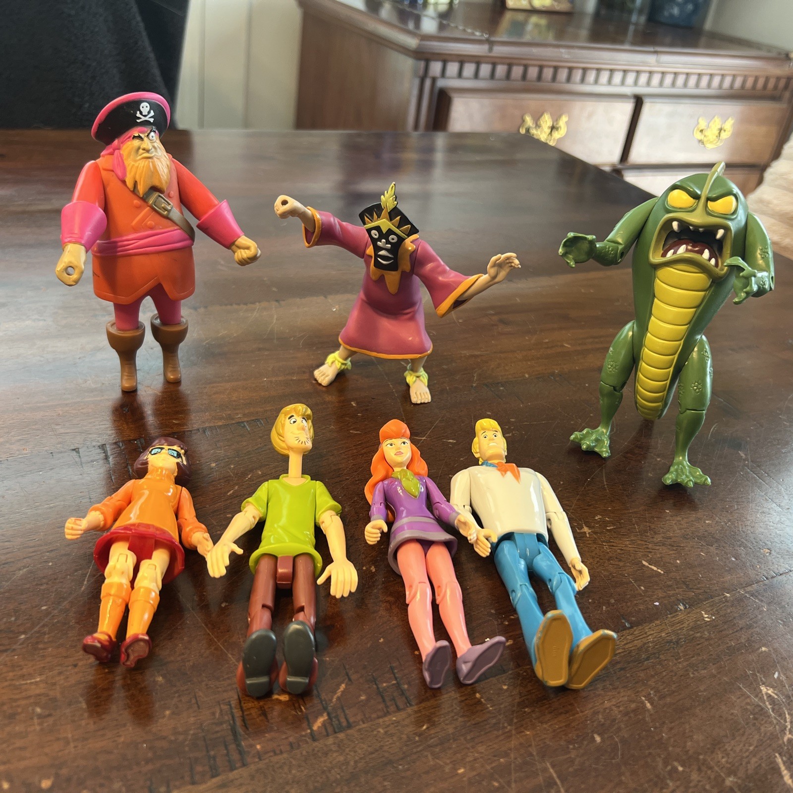 Scooby Doo Action Figure Mixed Lot Of 7 Hanna Barbera Equity Toys Retired LOOK