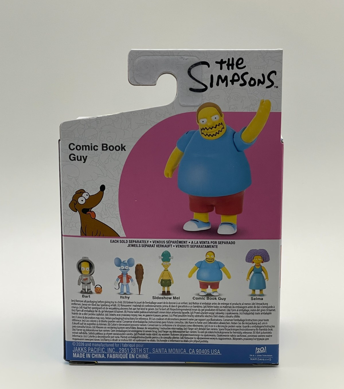 Comic Book Guy The Simpsons 2.5&Prime; Figure Wave 7 by Jakks Pacific