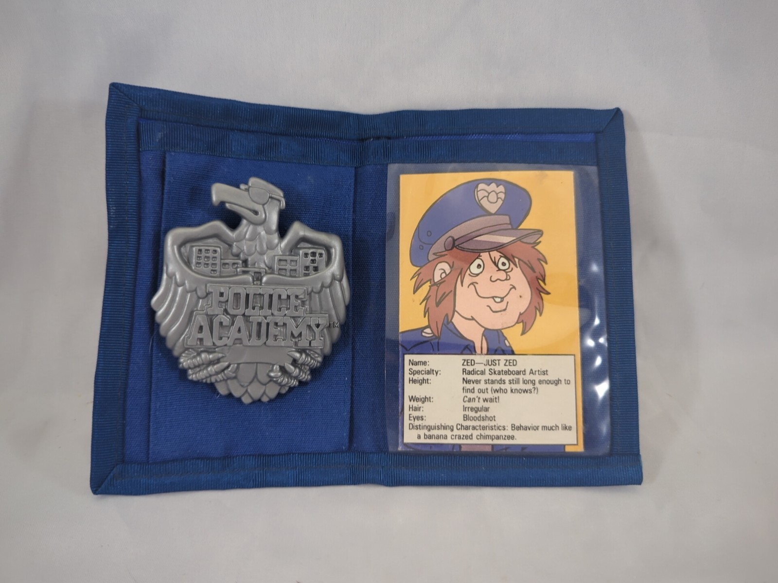 Vintage 1988 Kenner Police Academy Wacky Wallet Loose incomplete