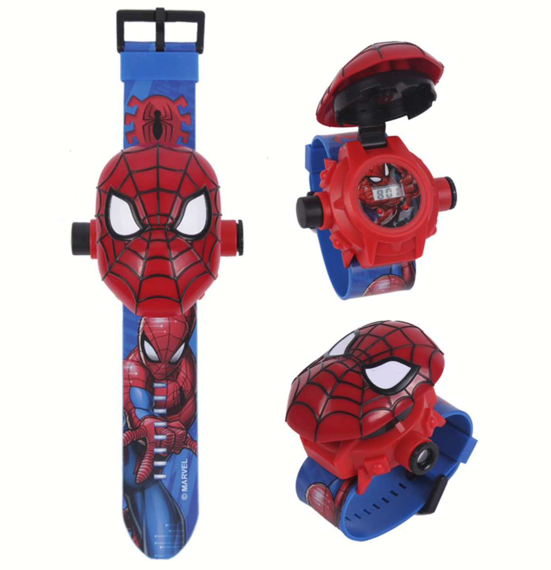 Kids Cartoon Watch Projector Superhero Sipderman cosplay Lighting 24 images