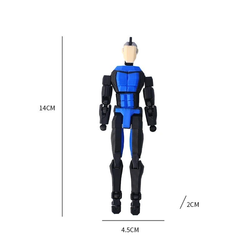 3D Printed Invincible Superhero Action Figures with Articulatable Limbs