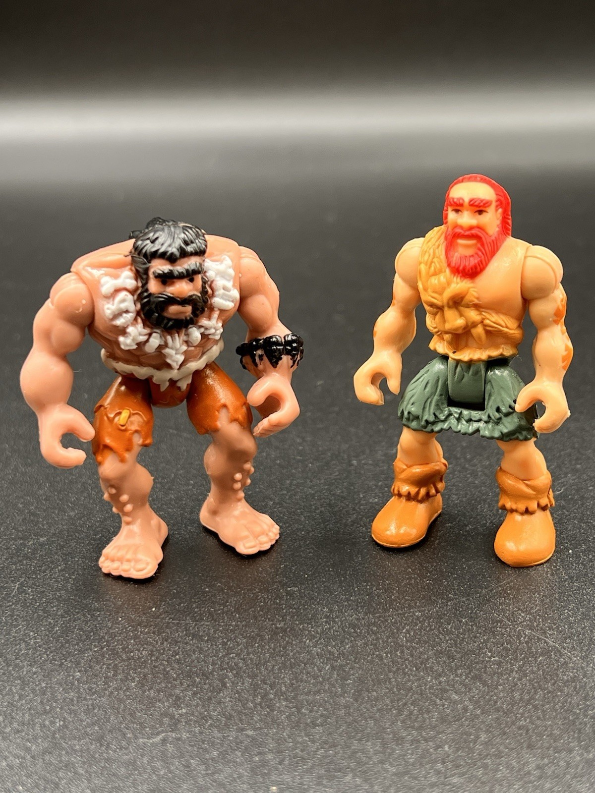 Fisher Price 2004 Imaginext Dinosaur Caveman Cavemen Lot 2.4” – two toy figures