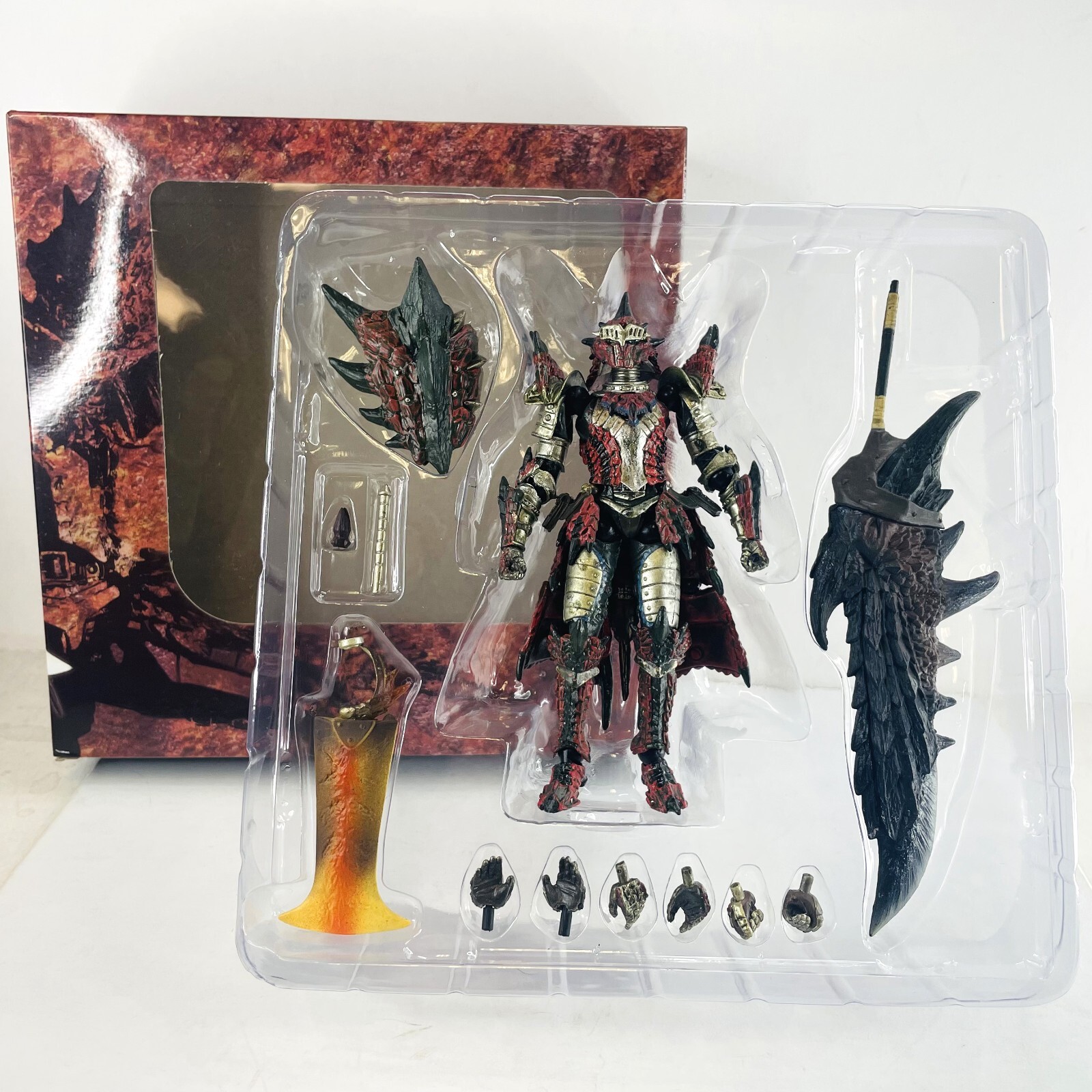 Monster Hunter Man Swordsman Reus Series Rathalos Set 6&Prime; Action Figure Toys Gift