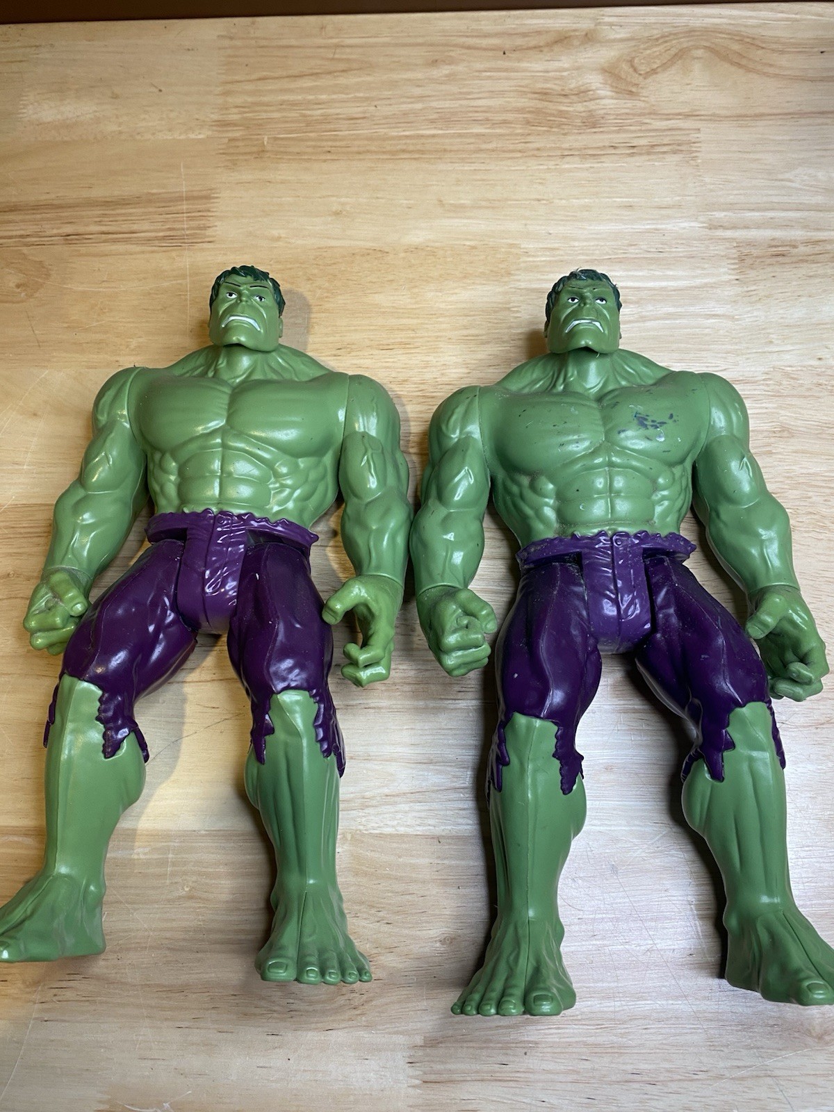 Hasbro~Marvel 2013 Incredible Hulk Toy Doll SA Made In China 11 1&Prime; Tall Lot Of 2