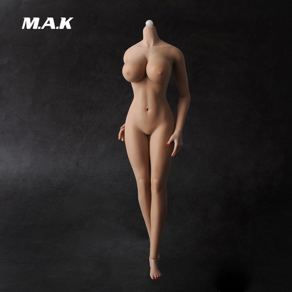 US JIAOU DOLL 1:6 KT004 Big Bust Seamless Doll Body For 12&Prime; Female Action Figure
