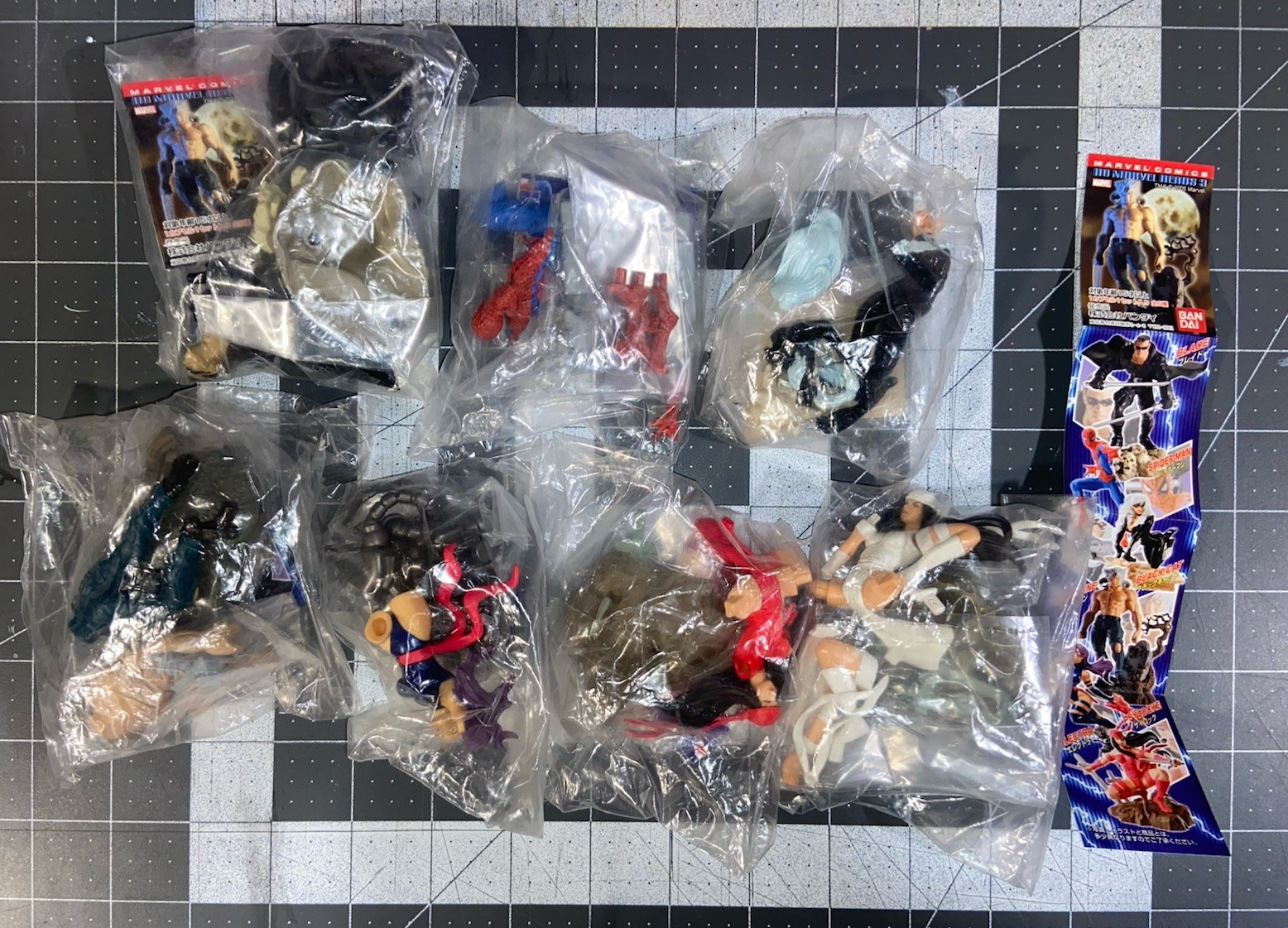BANDAI HG Marvel Heroes Collection 3 Complete Set Of 7 w Chase Figure Psylocke