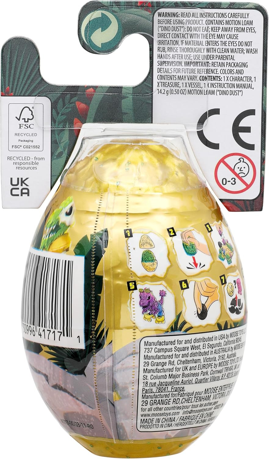 Dino Gold Mini Egg PK