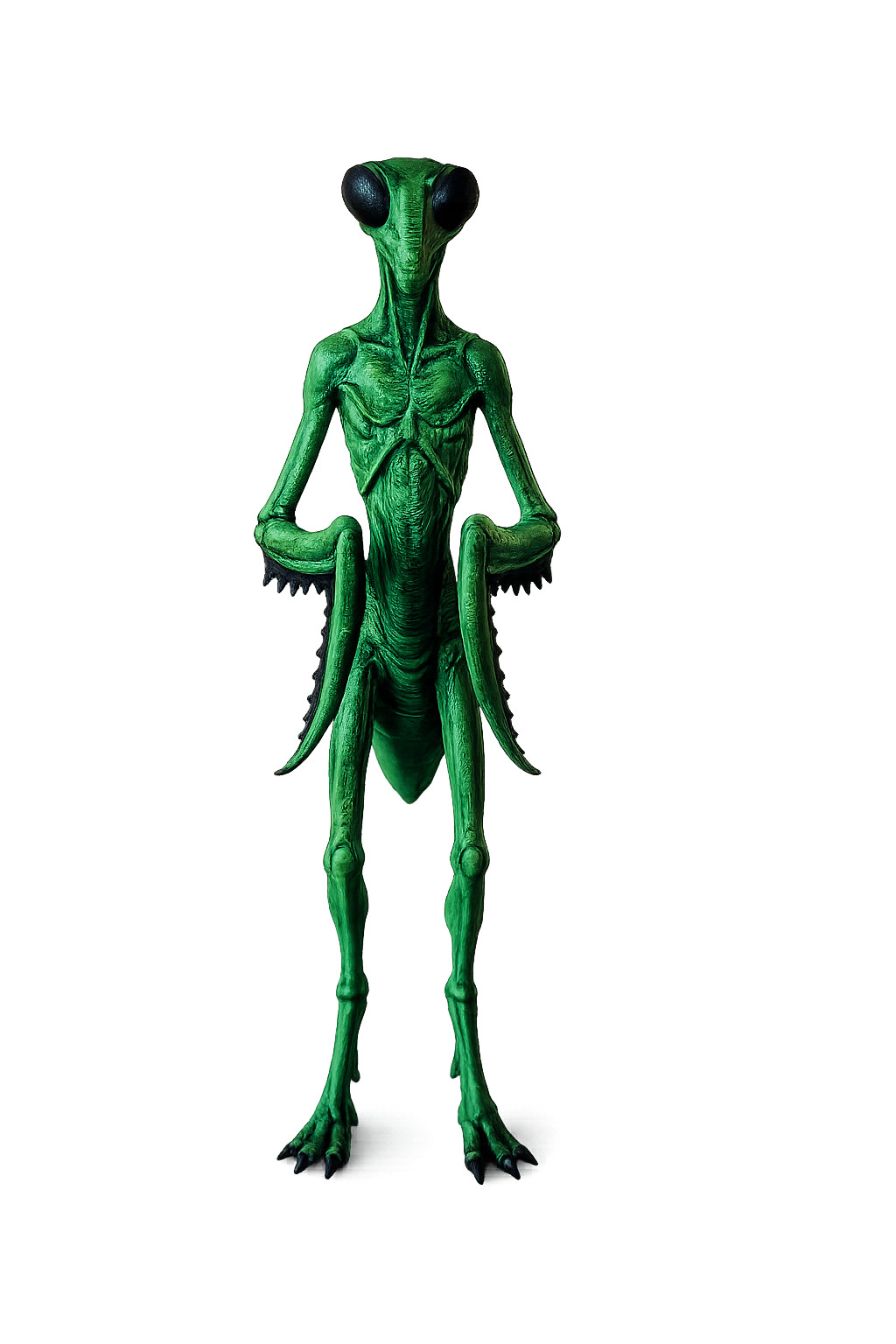 Insectoid Alien Mantis Figurine 18cm Hand Painted UFO Sci-Fi Collectible