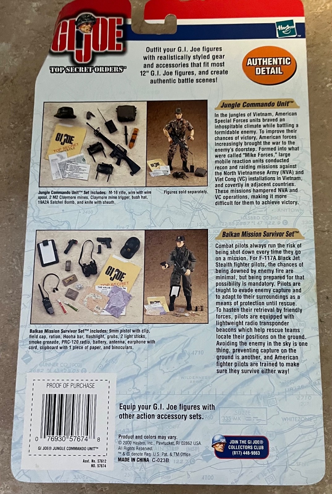 GI Joe Jungle Commando Unit Top Secret Orders