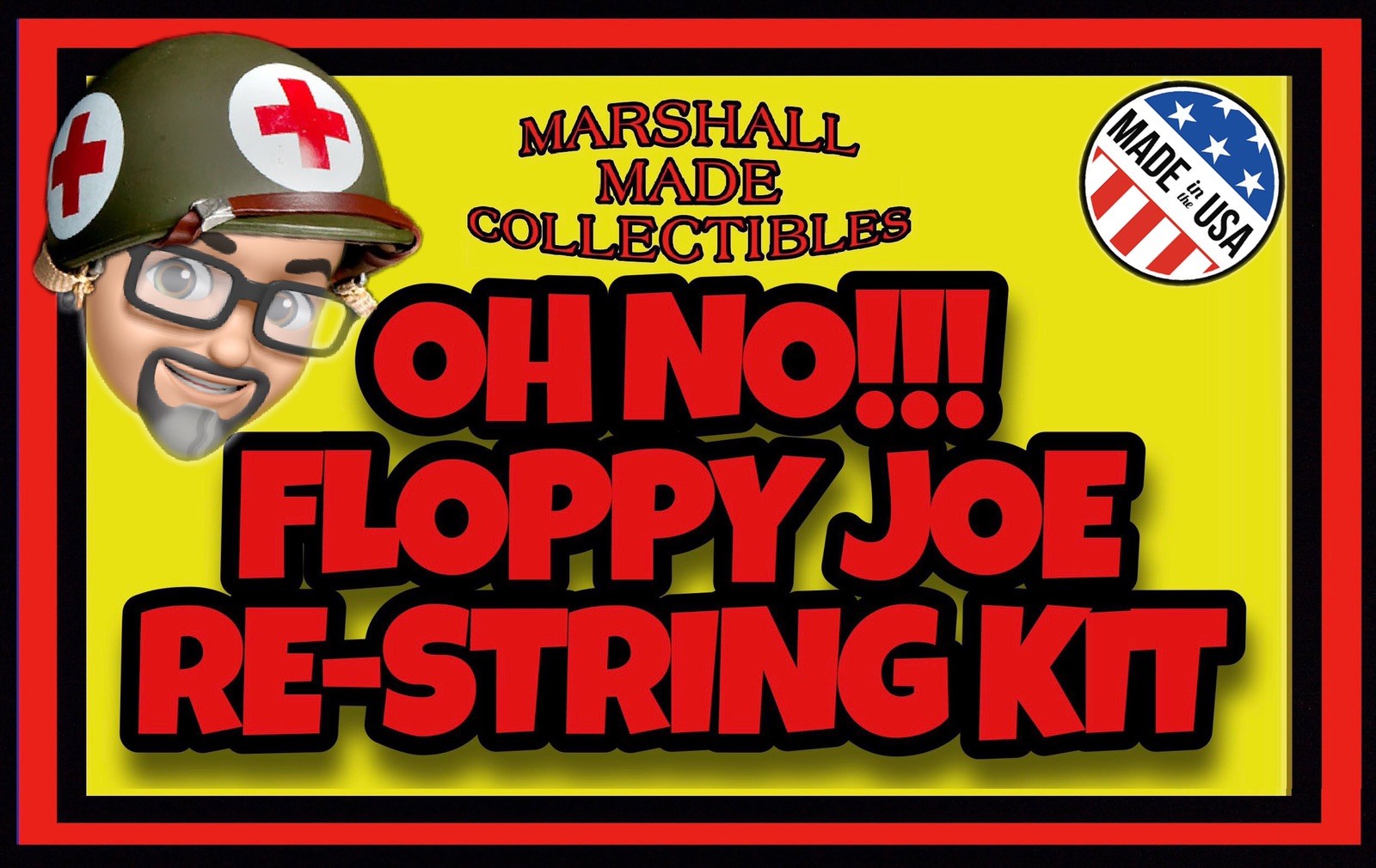2 PACK OH NO!!! FLOPPY JOE Re-String Restring Kit For 60-70s GI JOE ACTION MAN