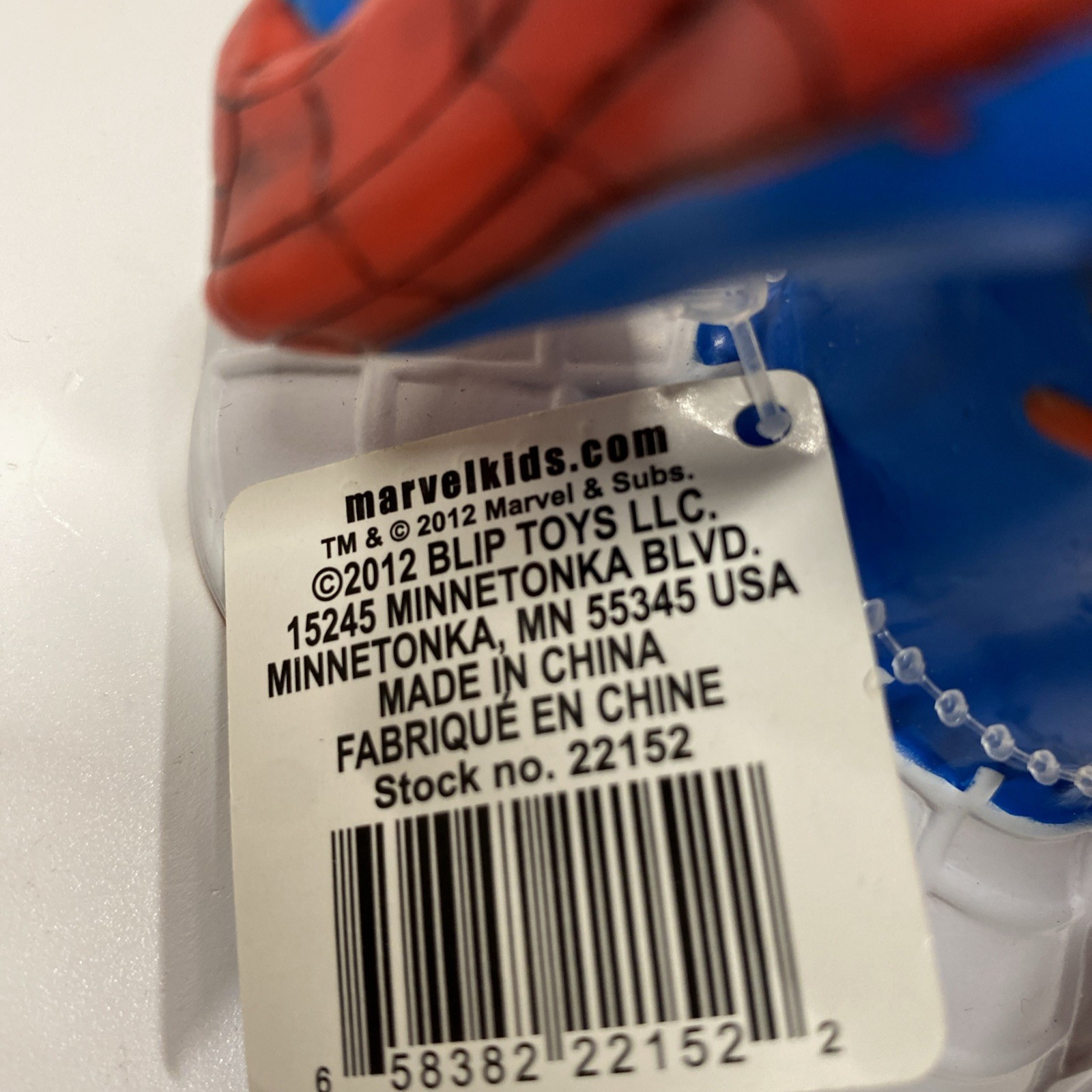 MARVEL AMAZING SPIDER-MAN 2012 Upper Bust COIN BANK 5&Prime; Tall Blip Toys New W/ Tag