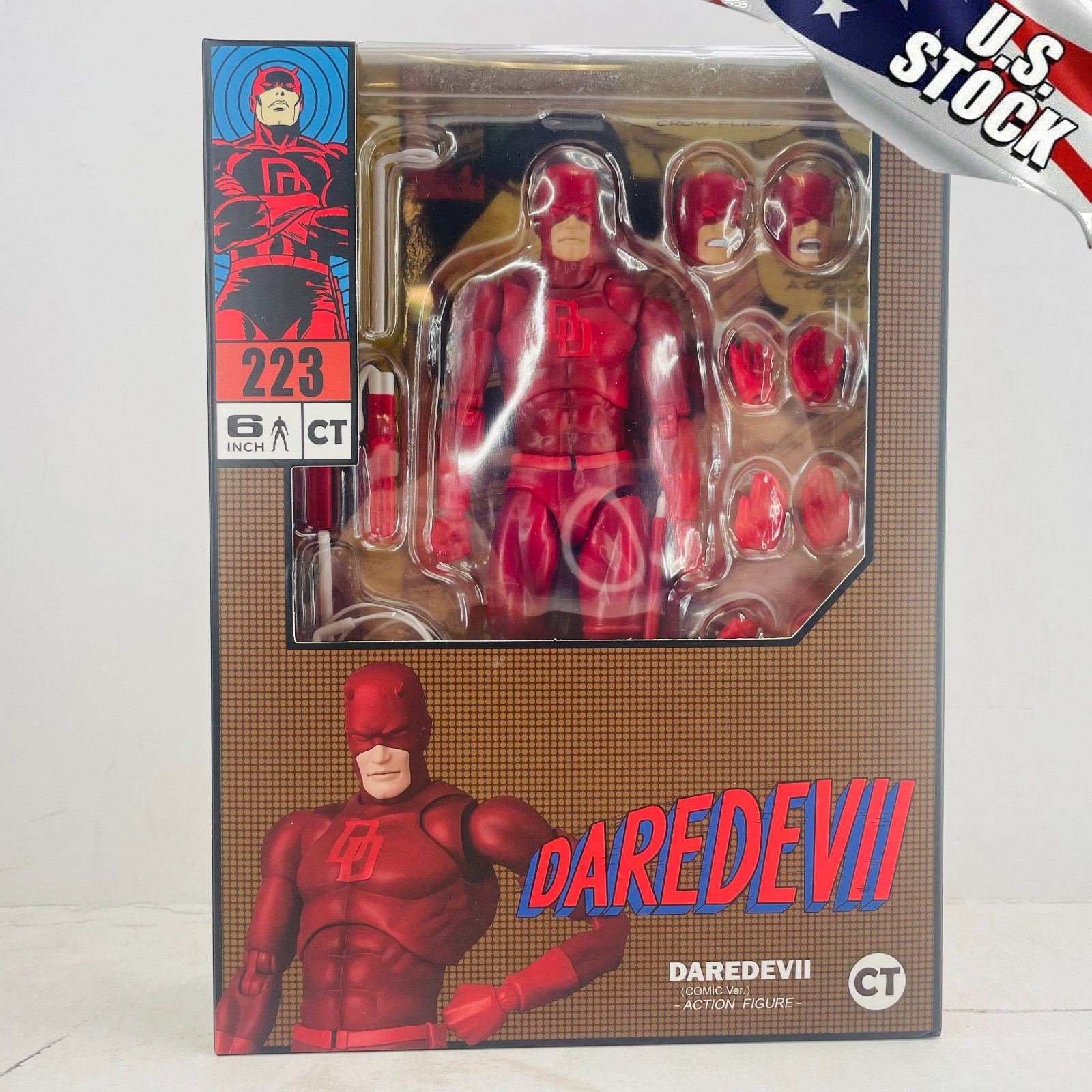 CT Toys Daredevil Comic Version w/Accessory 6&Prime; Action Figure New Box #223