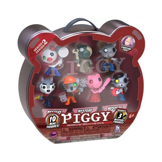 Piggy – 3&Prime; Mini Figure Mega 10-Pack Ser. 2 w/ Carrying Case (3 Mystery Figures)
