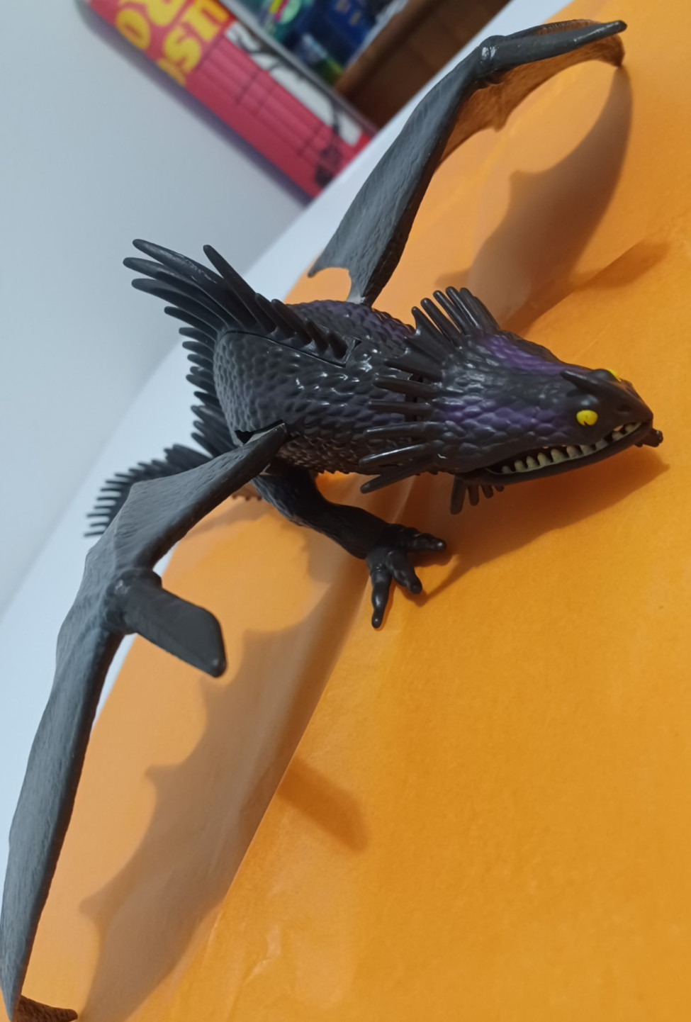 How to Train Your Dragon Skrill Defenders of Berk 13&Prime; Toy NO COVER BATTERY AREA