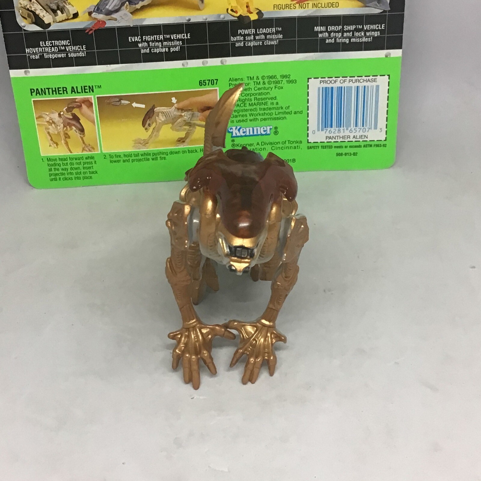 Kenner Panther Alien flying attack Parasite movie MOC predator 1993 missile