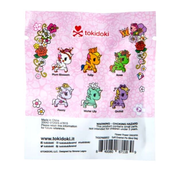 Tokidoki **FLOWER POWER UNICORNO ENAMEL PIN** You Choose