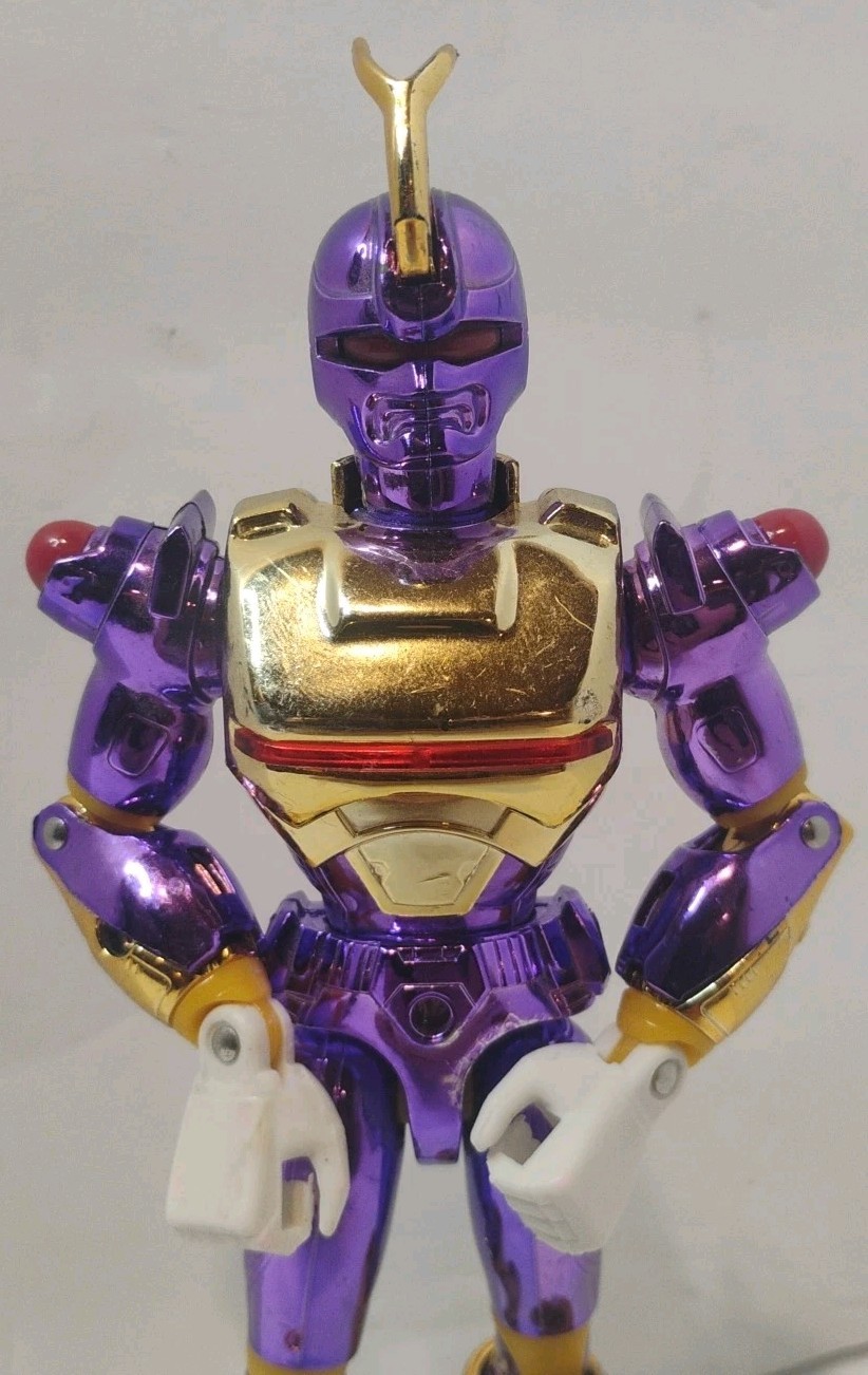 RARE 1994 Trendmasters Masterbotix Ultra Chrome Purple Action Figure