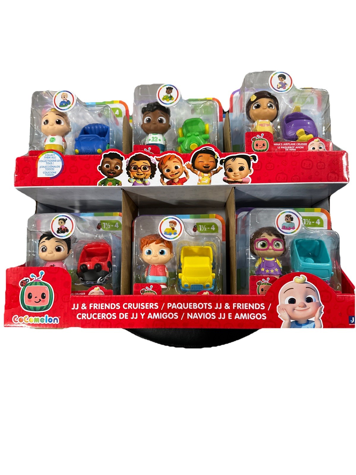 6pc Cocomelon Cruiser Set ~ JJ, Nico, Nina, Cody, Bella, & Cece NEW