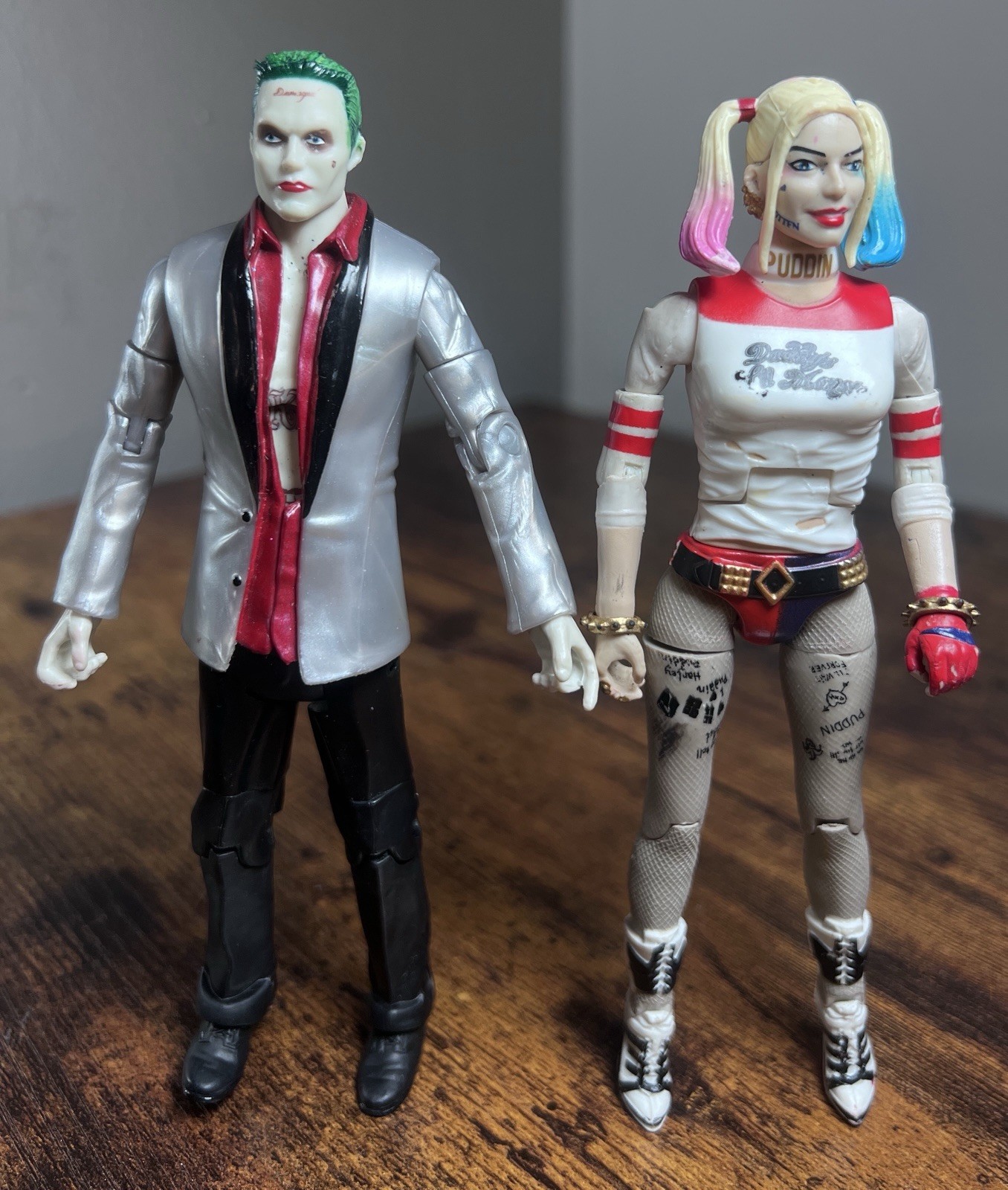 2016 Mattel Suicide Squad Harley Quinn Figure and Joker Figure Multiverse Loose