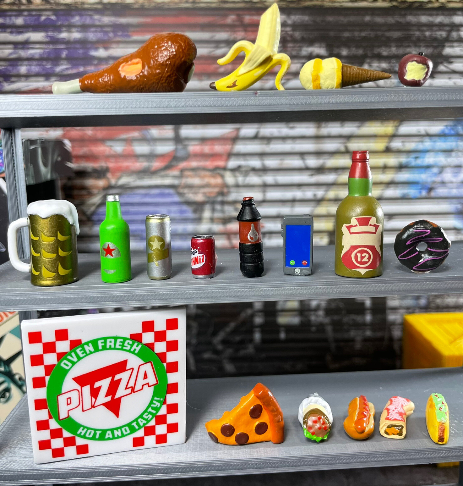 1:12 Super Action Stuff Recooked! 6 in scale Food accessories action figures