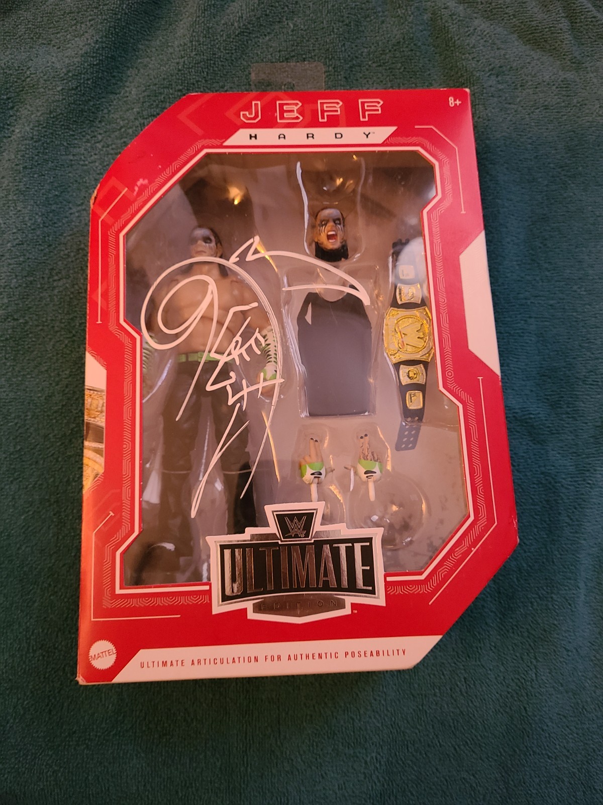 WWE AUTOGRAPHED! Jeff Hardy figure
