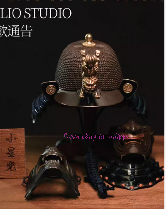 Perfect Helio Studio 1/6 Samurai Helmet Japanese Armor Fit New Year Gift Action