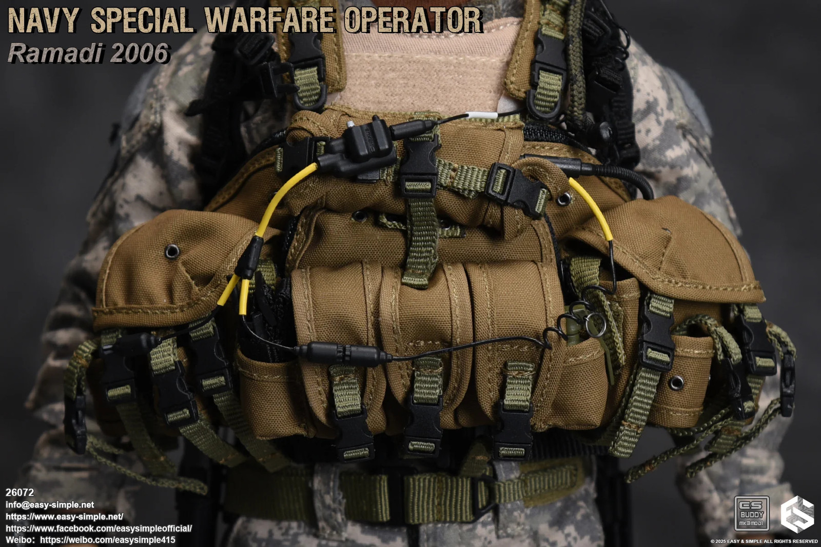 1:6 scale Easy & Simple NSW Operator Radio w/ Headset for 12&Prime; Figures