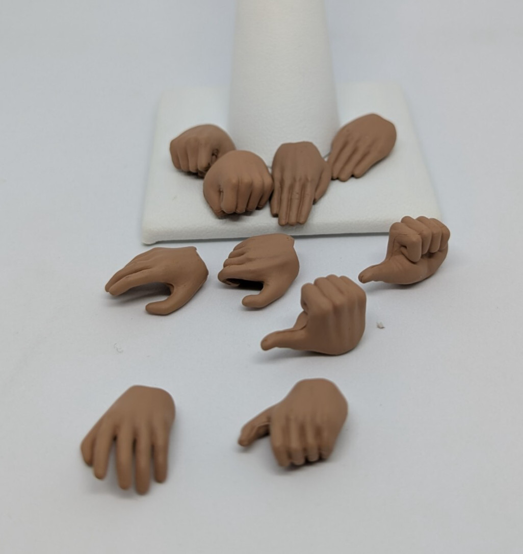 Ramen Toy Aces of Aviation Wolfpack 5 sets of bare hands 6&Prime; custom fodder 1/12