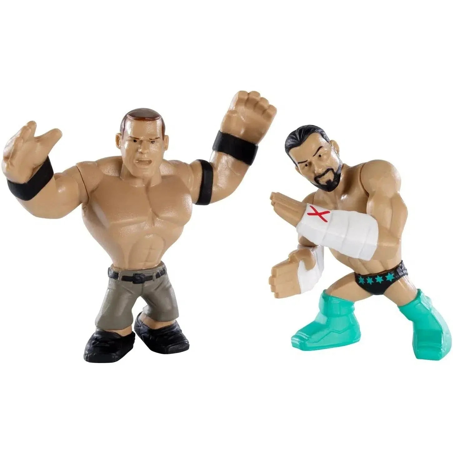 WWE – CM Punk & John Cena Action Figures – Mattel – WWE Rumblers Series