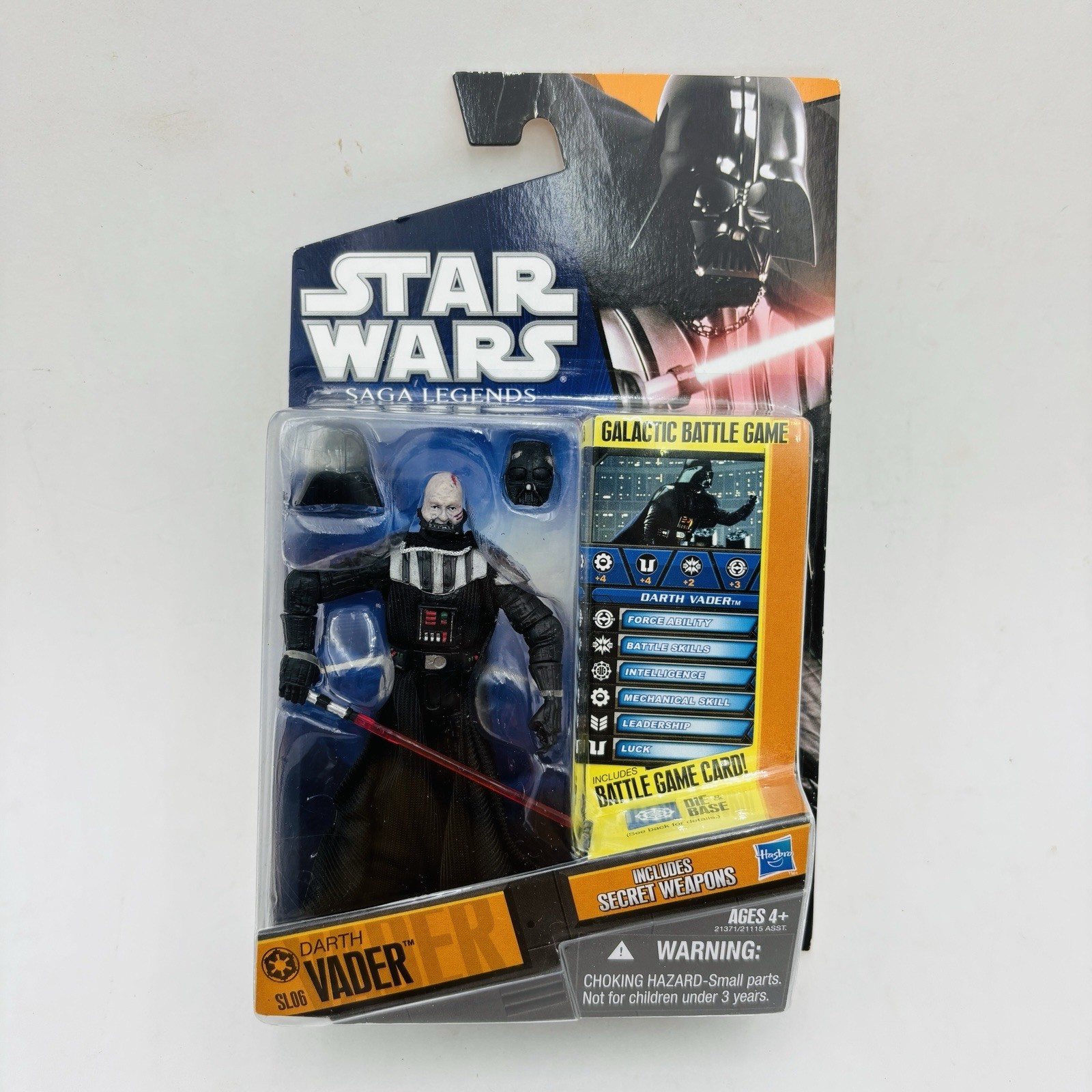 Star Wars Saga Legends Darth Vader Figure Unmasked Variant – 2010