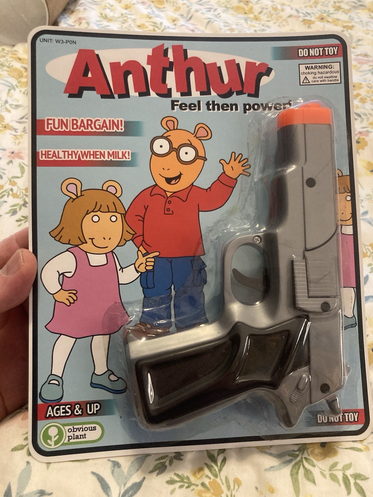 OBVIOUS PLANT Anthur Feel then Power Collectible Art Figure. 1/50 Extremely Rare