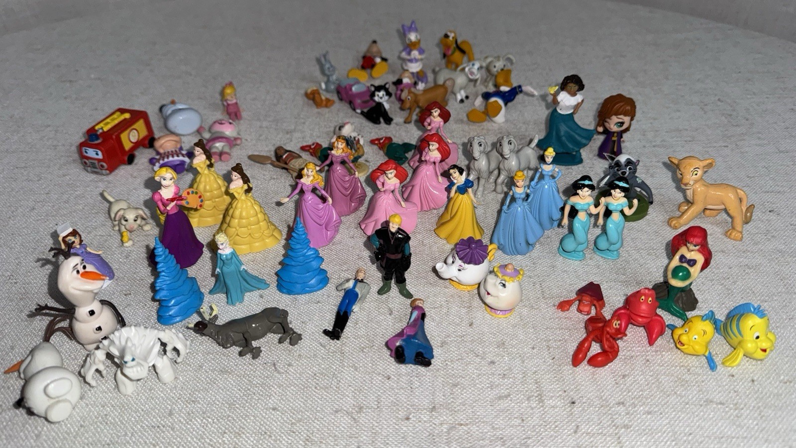 DISNEY Princess Miniature Tiny Figurine Cake Toppers Figures Mickey Lot 61 PVC