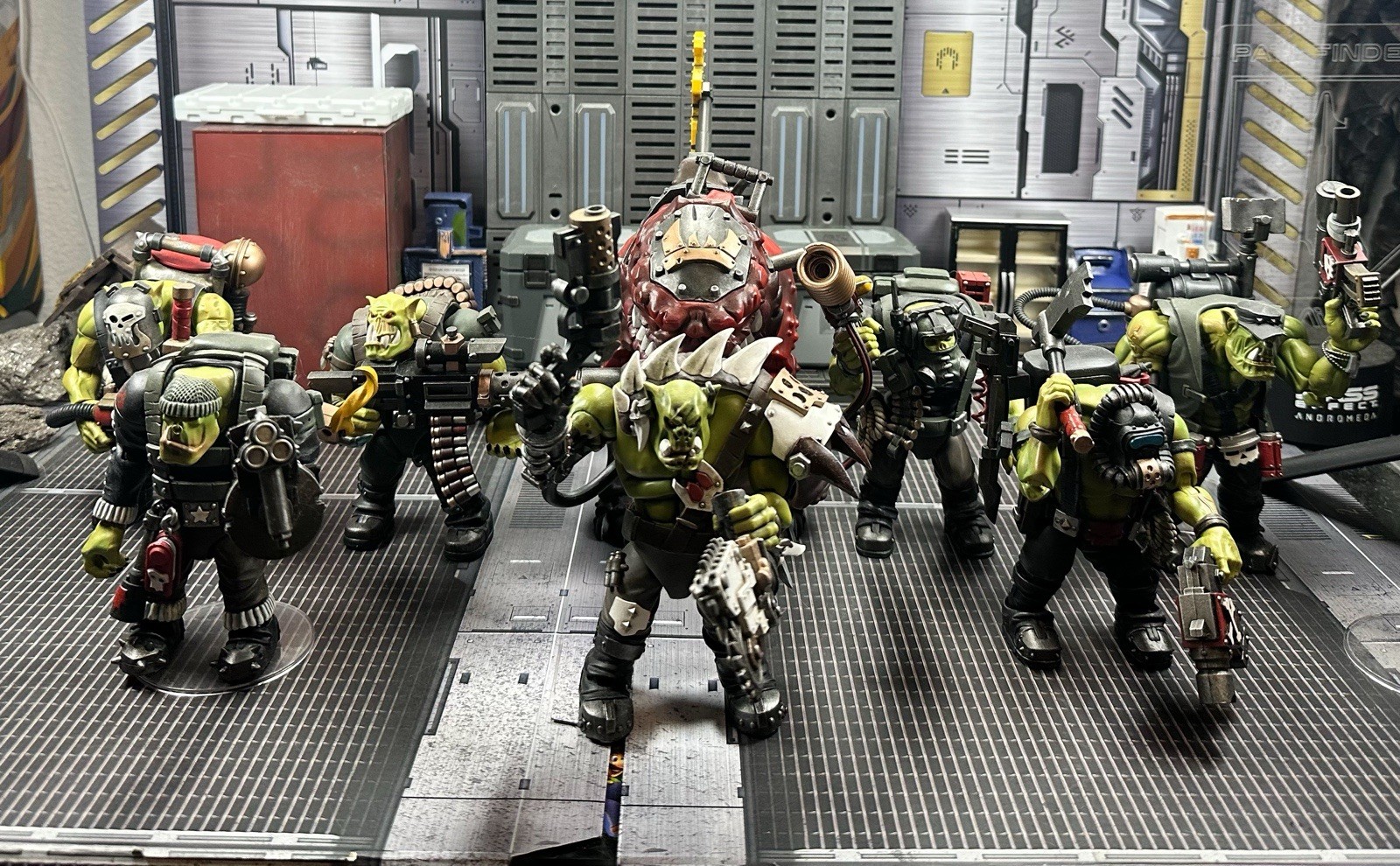 Warhammer 40k JoyToy Ork Kommando Lot Full Squad! Complete, In Great Condition!