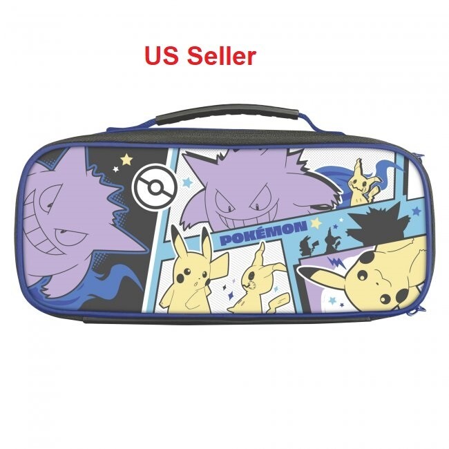 HORI Cargo Pouch Case (Pokemon Pikachu,Gengar,&Mimikyu) for Nintendo Switch/OLED