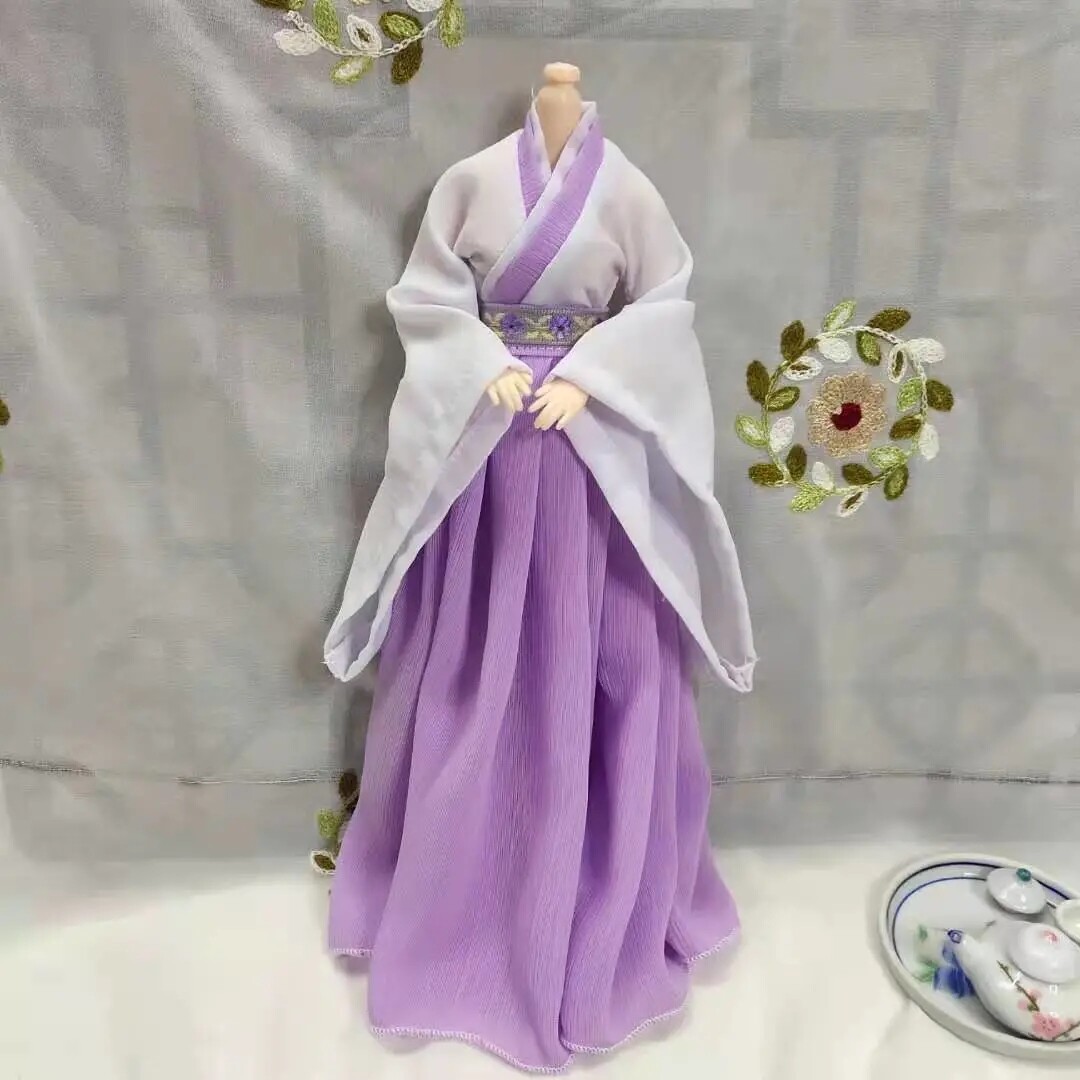 1/6 Doll House Miniature Antiquity Dressup 30Cm Chinese Style Costume Doll Hanfu